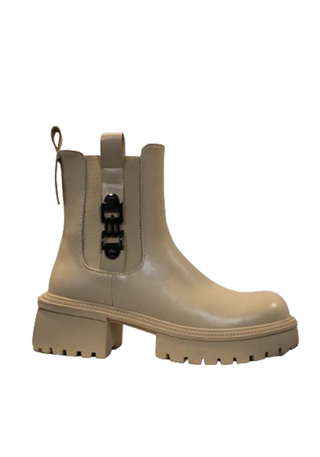 Susst Regina24 Chunky Boot - Beige 1 Shaws Department Stores