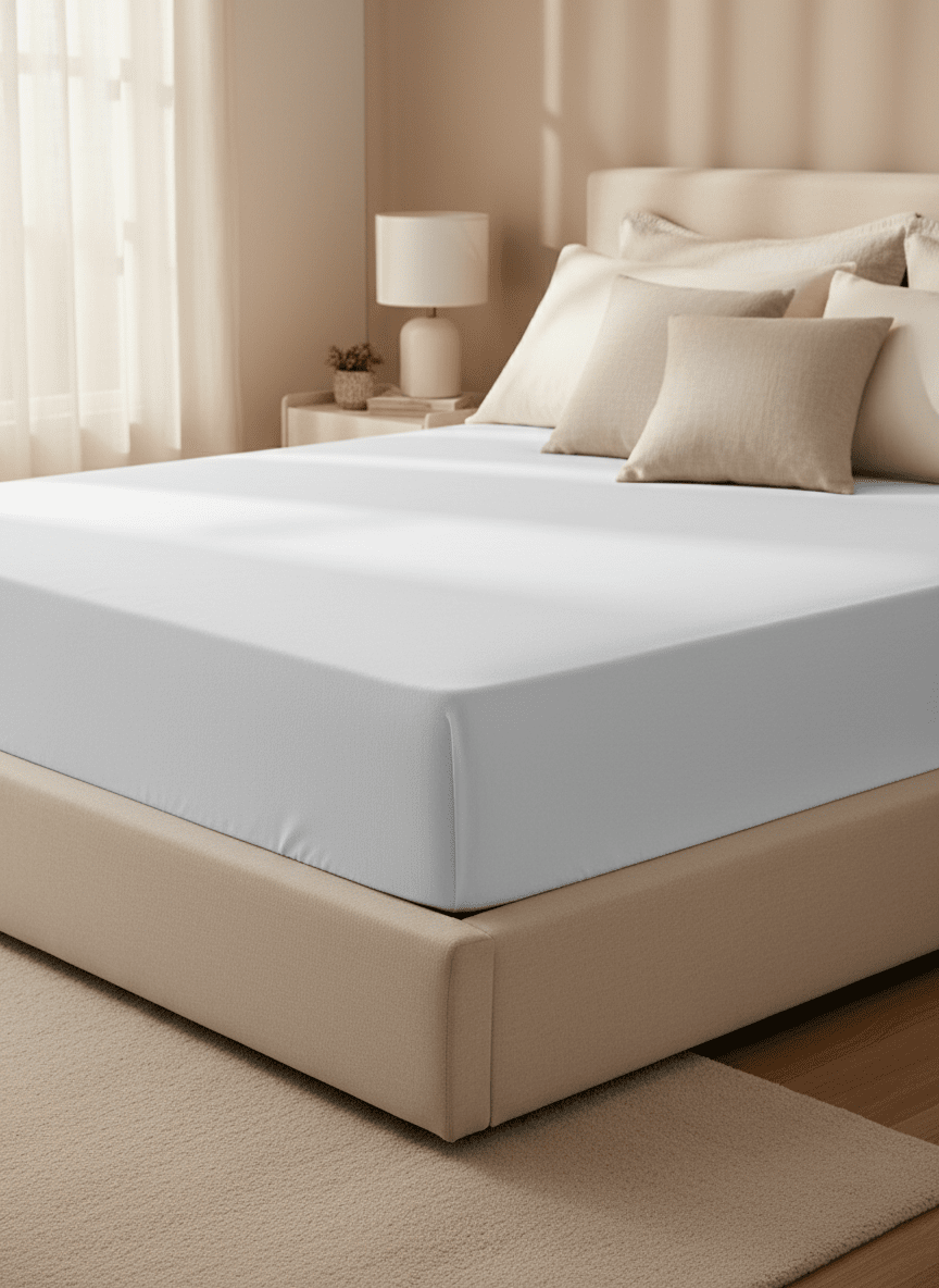 The Home Collection Mattress Protector - White 1 Shaws Department Stores