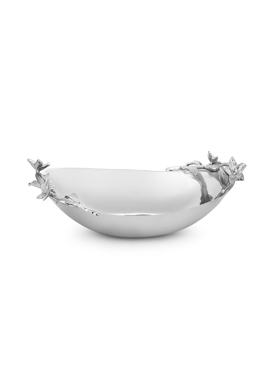 Newbridge Silverware Oval Dish with Floral Motif 1 Shaws Department Stores