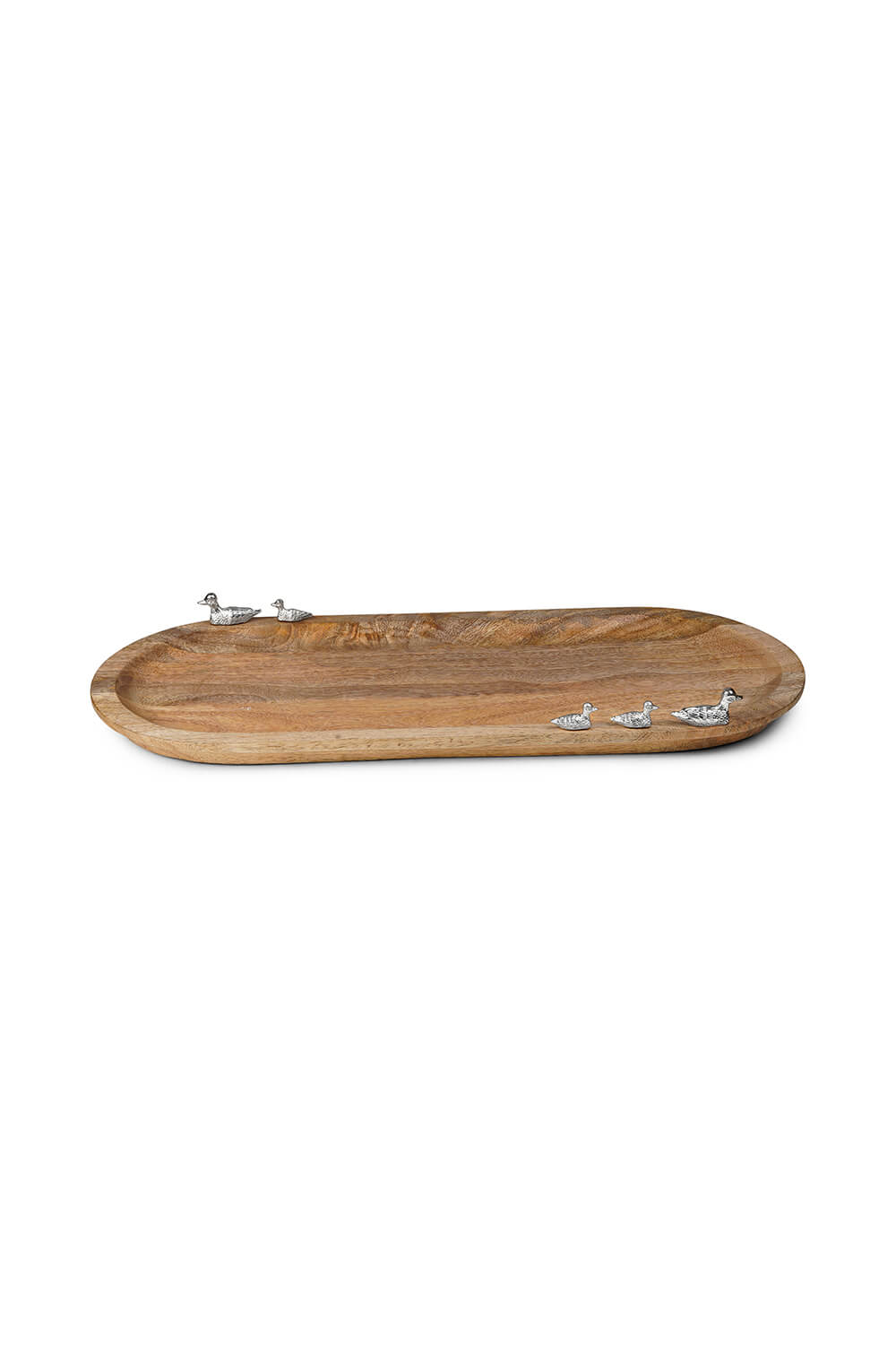 Newbridge Silverware Oval Mango Wood Tray With Duck 2 Shaws Department Stores