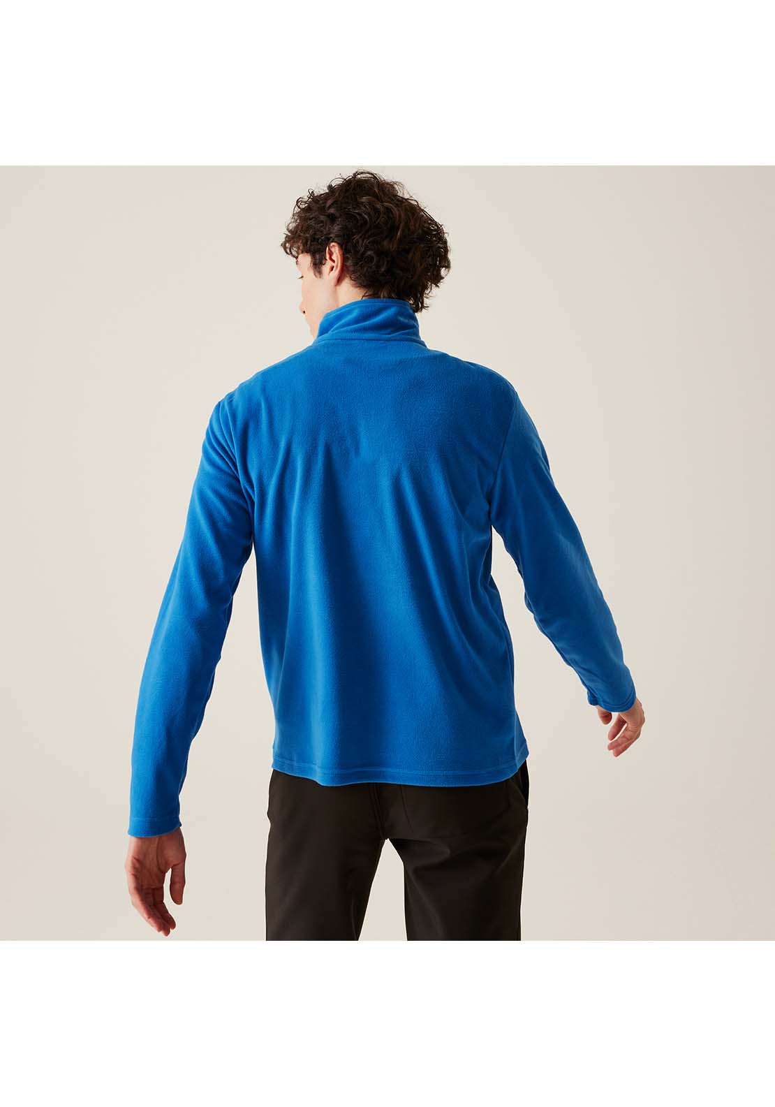 Regatta Thompson 1/4 Zip Fleece - Blue 4 Shaws Department Stores