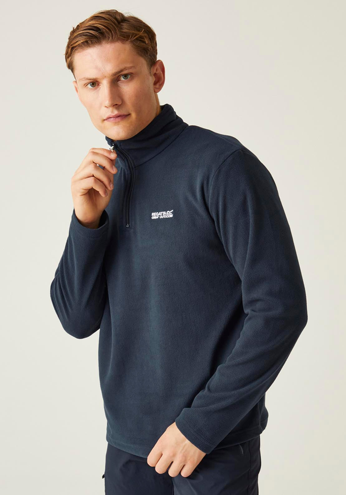 Regatta Thompson 1/4 Zip Fleece - Blue 1 Shaws Department Stores