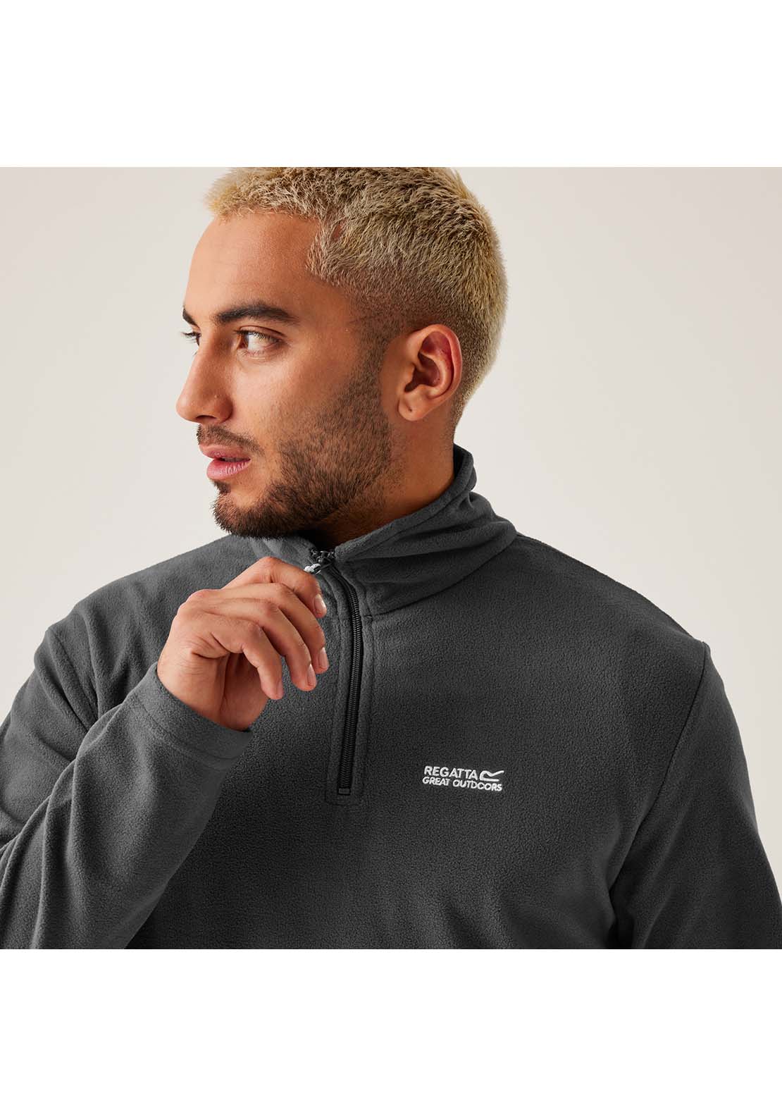 Regatta Thompson 1/4 Zip Fleece - Iron 5 Shaws Department Stores