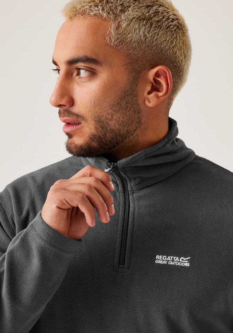 Regatta Thompson 1/4 Zip Fleece - Iron 5 Shaws Department Stores