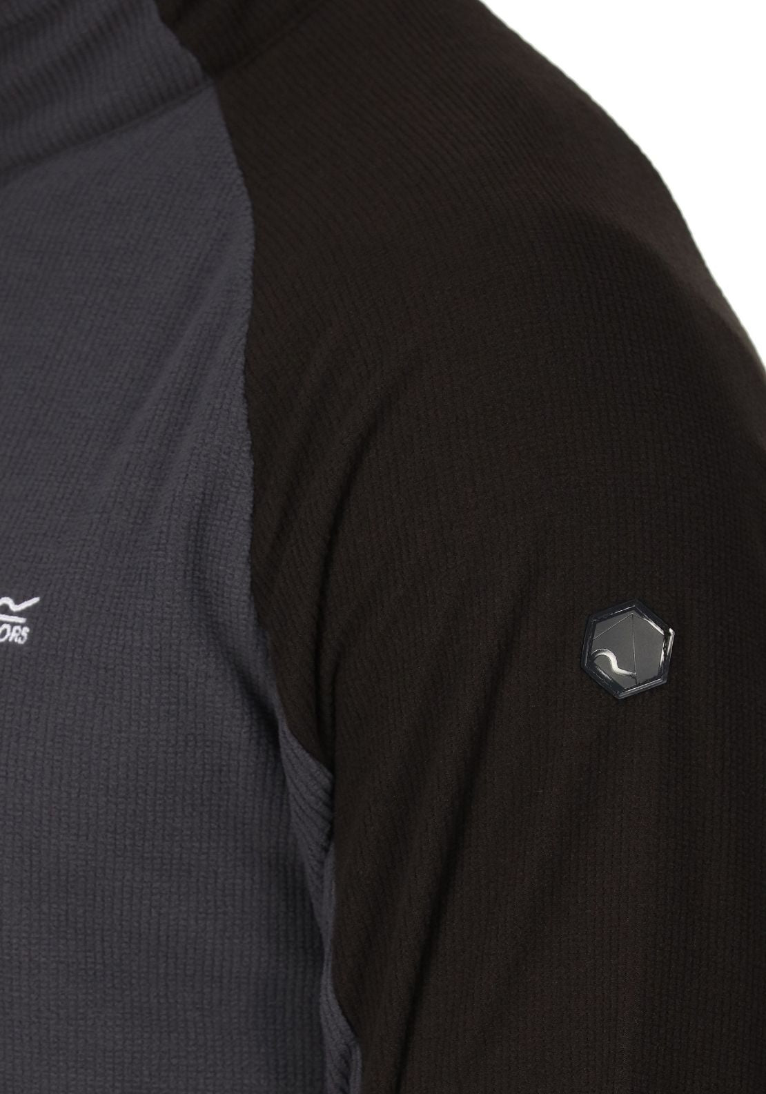 Regatta Elson Ii 1/4 Zip Fleece - Seal Grey Black 4 Shaws Department Stores