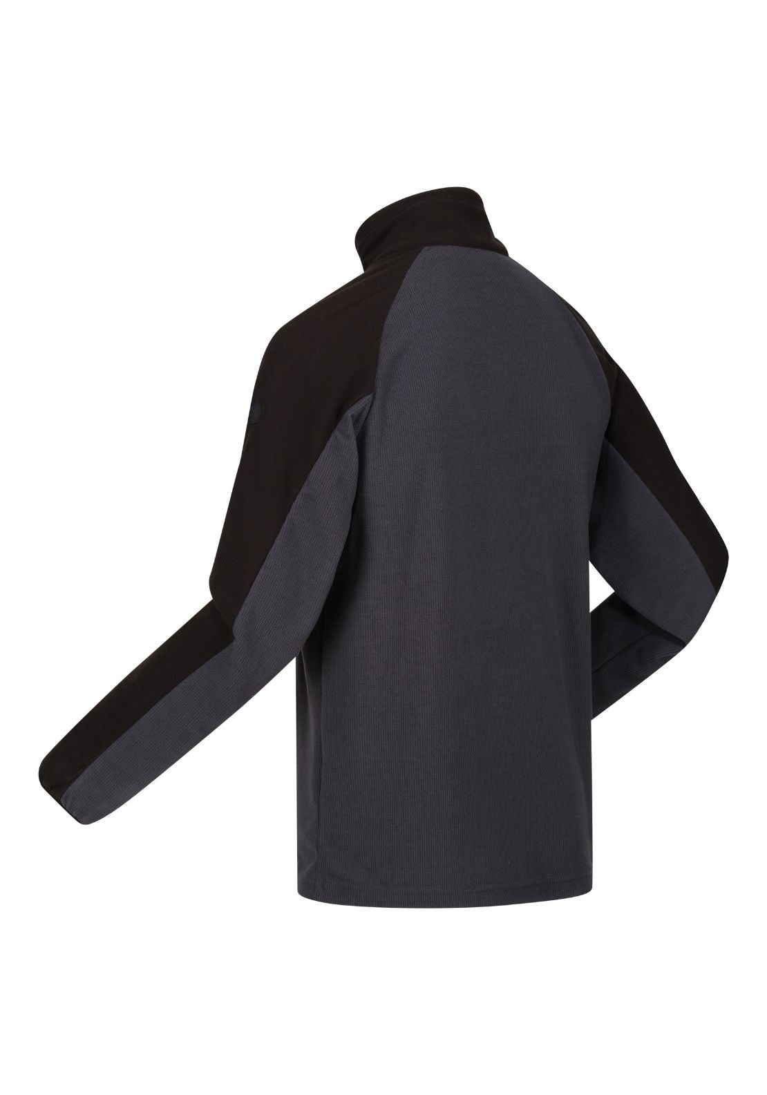 Regatta Elson Ii 1/4 Zip Fleece - Seal Grey Black 8 Shaws Department Stores