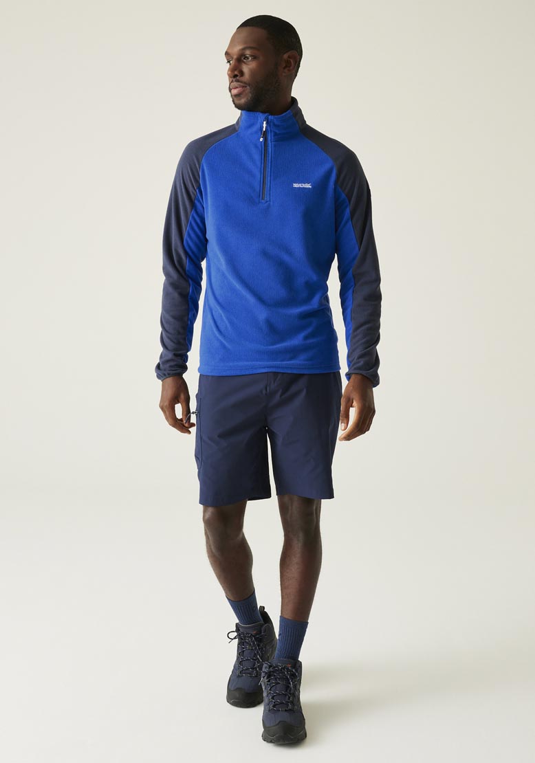 Regatta Elson Ii 1/4 Zip Fleece - Olympian Blue/navy 3 Shaws Department Stores