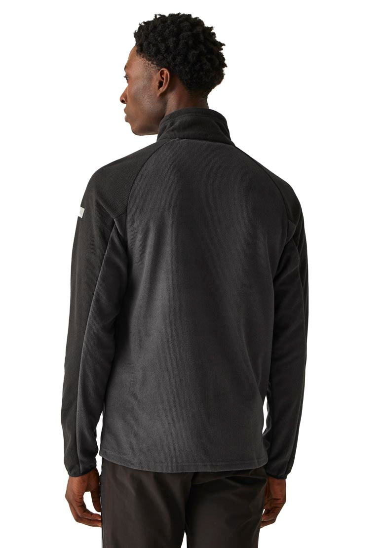 Regatta Elson Ii 1/4 Zip Fleece - Ash/black 2 Shaws Department Stores