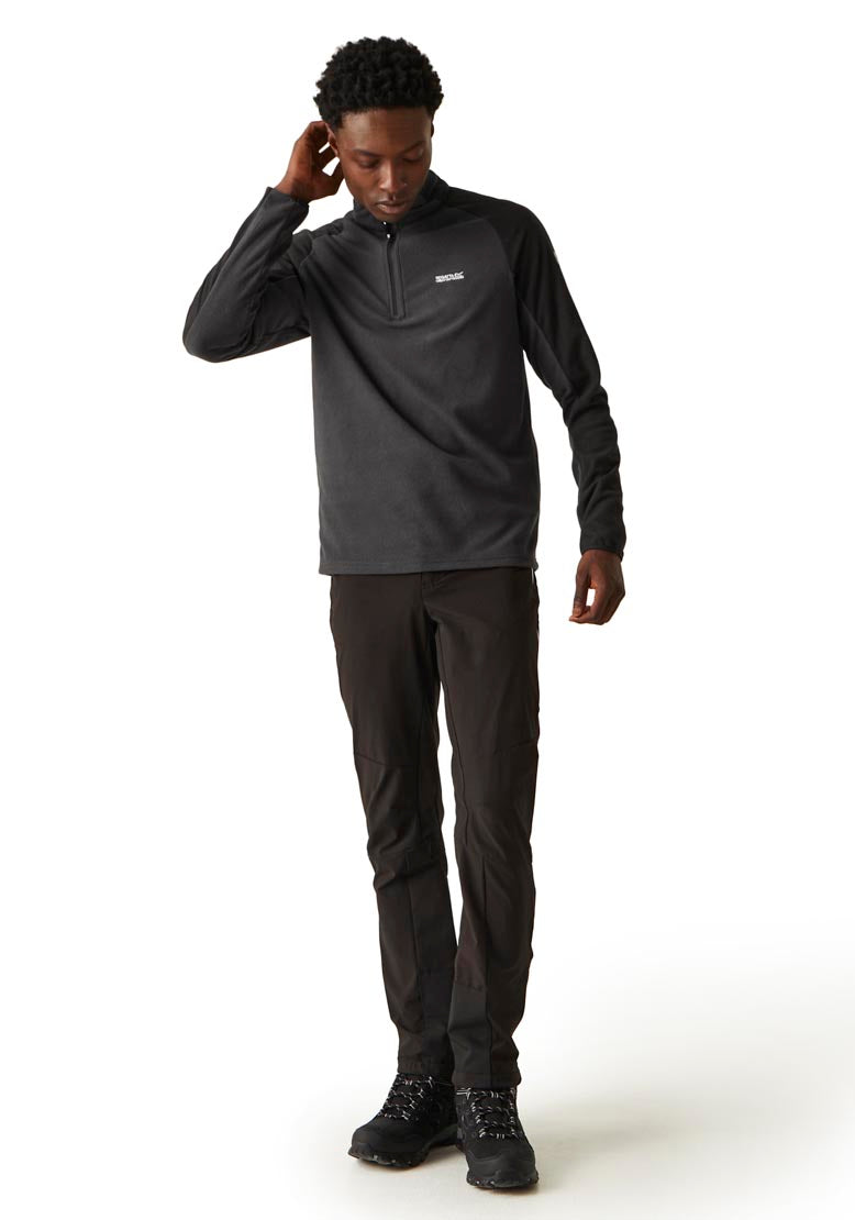 Regatta Elson Ii 1/4 Zip Fleece - Ash/black 3 Shaws Department Stores