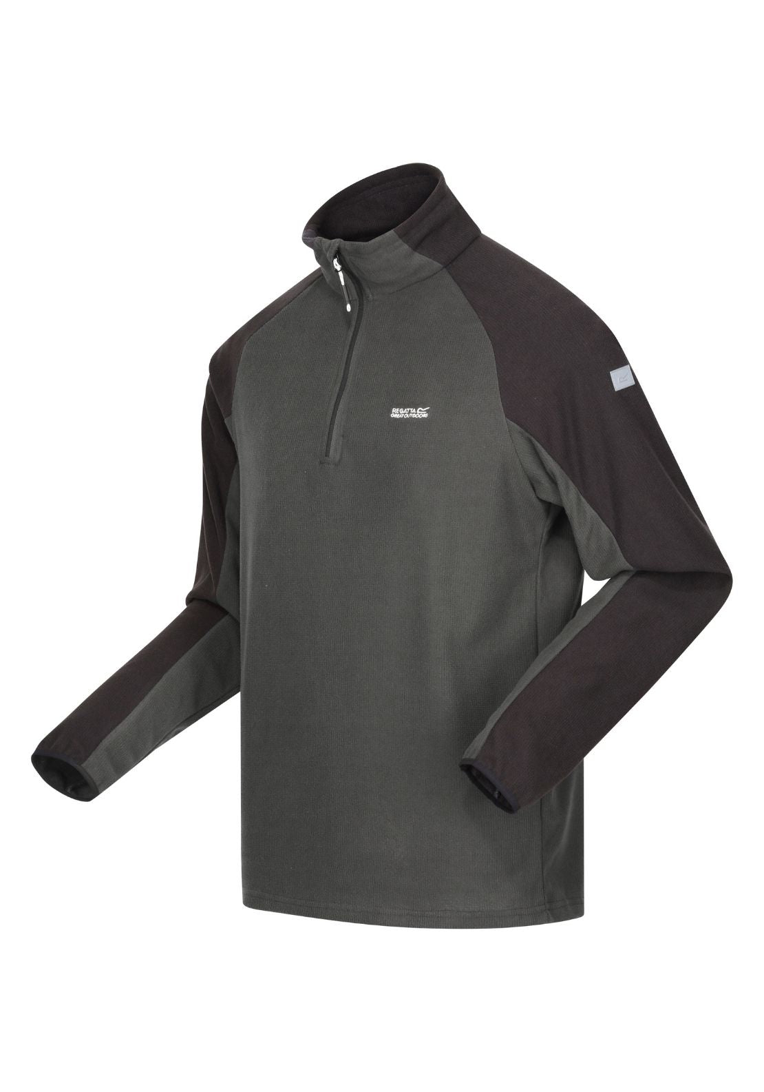 Regatta Elson Ii 1/4 Zip Fleece - Ash/black 7 Shaws Department Stores