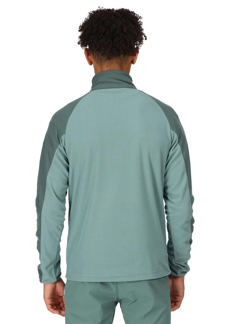 Regatta Elson Ii 1/4 Zip Fleece - Ivy Moss Sea Pine 2 Shaws Department Stores