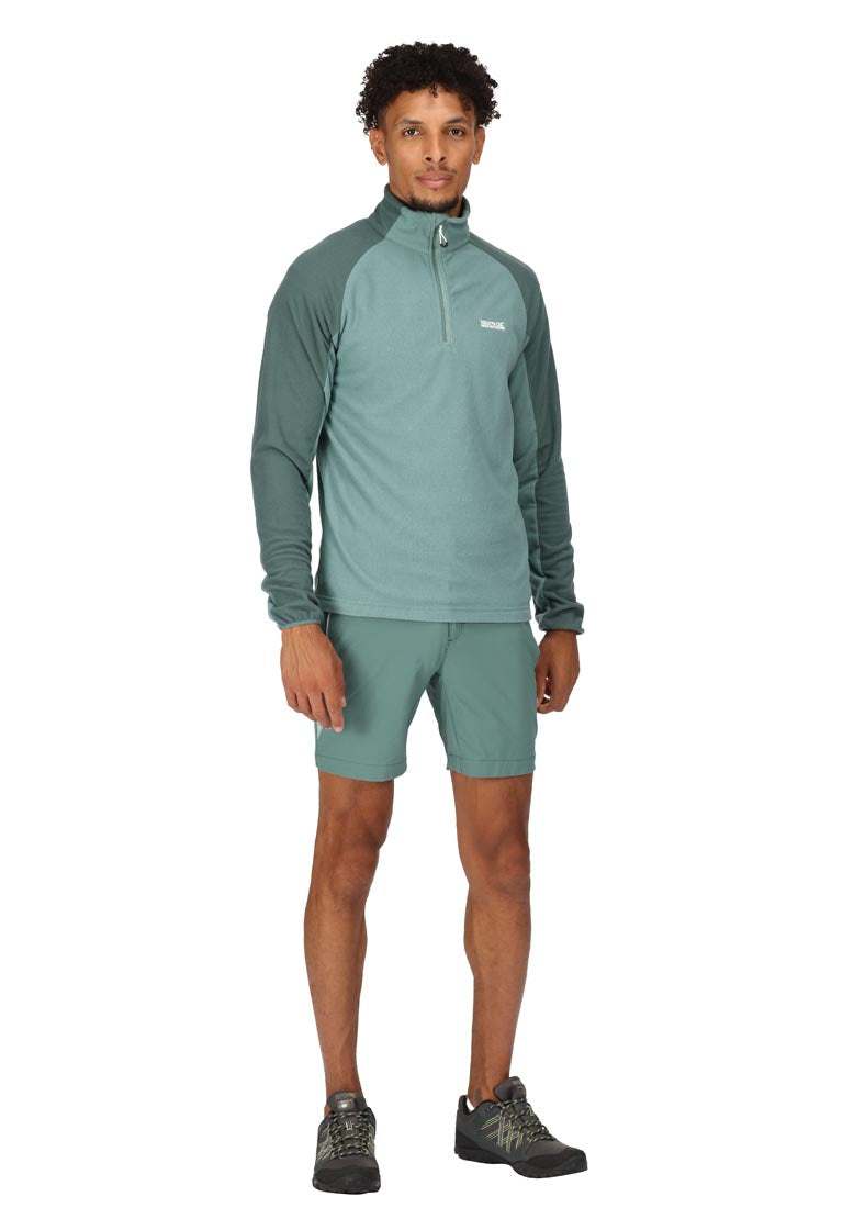 Regatta Elson Ii 1/4 Zip Fleece - Ivy Moss Sea Pine 3 Shaws Department Stores