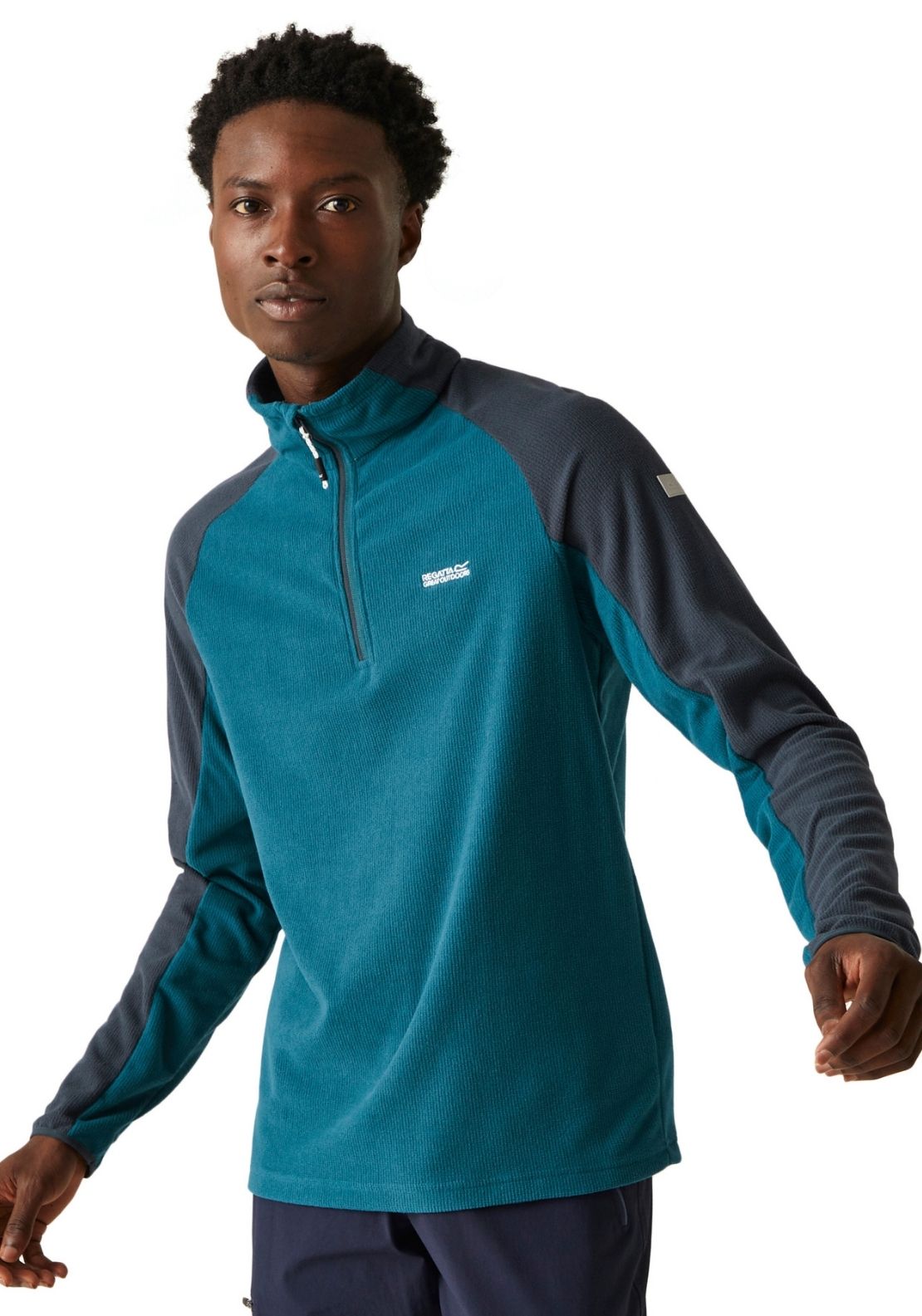 Regatta Elson Ii 1/4 Zip Fleece - Moroccan Blue/navy 1 Shaws Department Stores