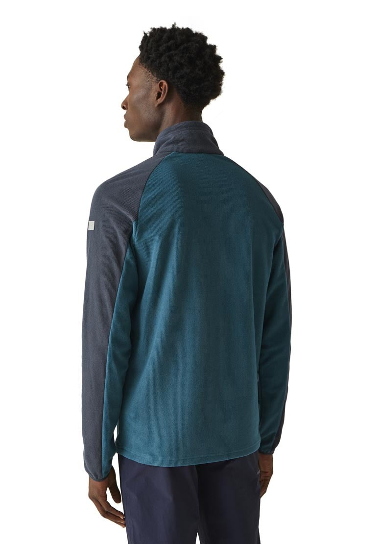 Regatta Elson Ii 1/4 Zip Fleece - Moroccan Blue/navy 2 Shaws Department Stores