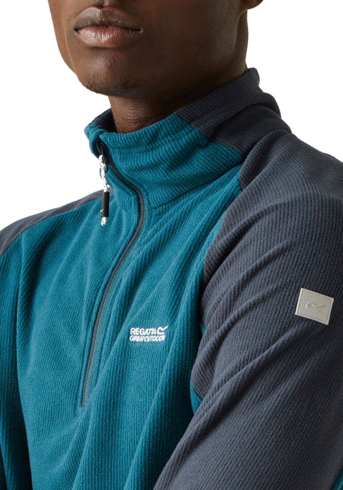 Regatta Elson Ii 1/4 Zip Fleece - Moroccan Blue/navy 4 Shaws Department Stores