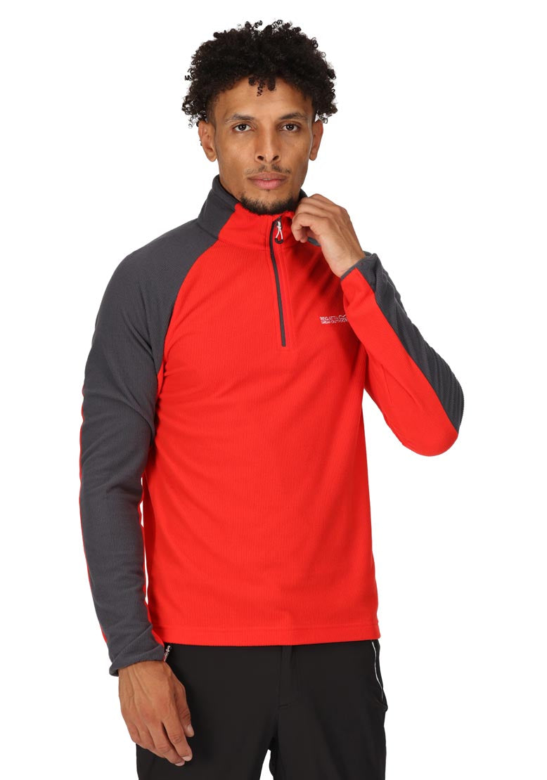 Regatta Elson Ii 1/4 Zip Fleece - Seville Seal Grey 1 Shaws Department Stores