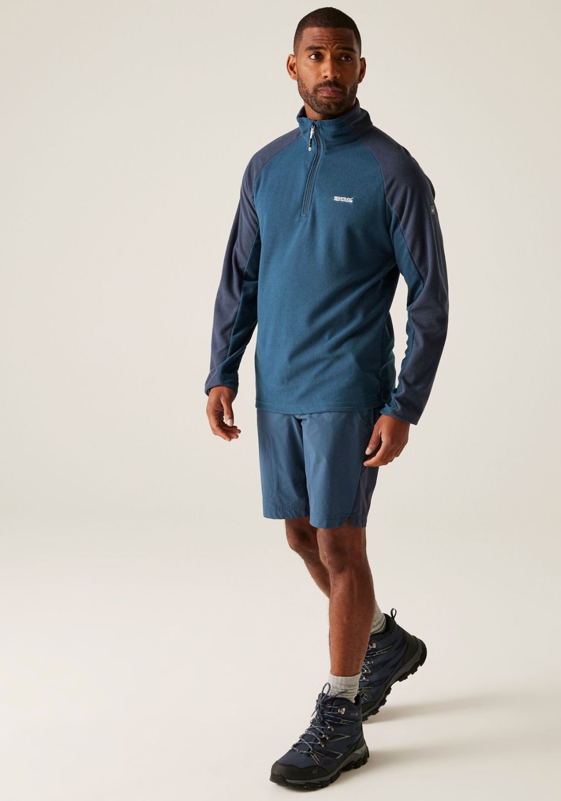 Regatta Elson Ii 1/4 Zip Fleece - Moonltdn/nvy 3 Shaws Department Stores