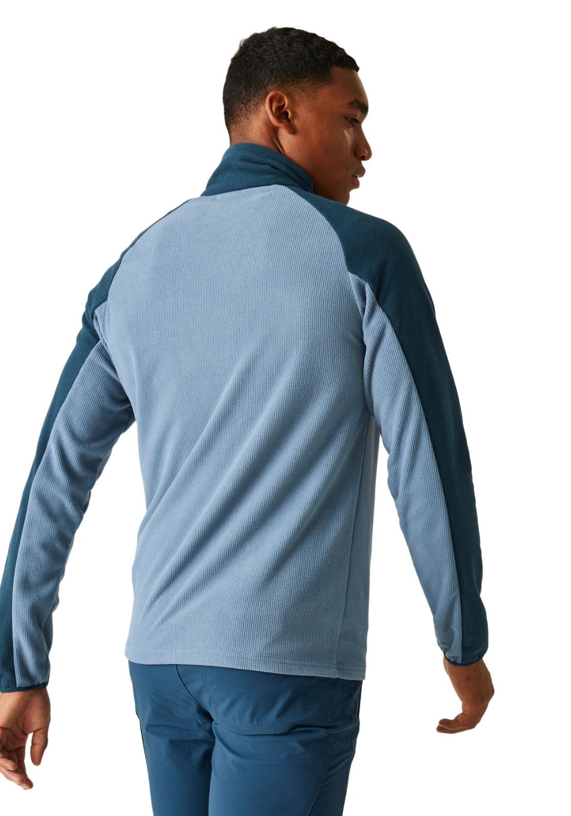 Regatta Elson Ii 1/4 Zip Fleece - Coronet Blue/moonlight Denim 2 Shaws Department Stores