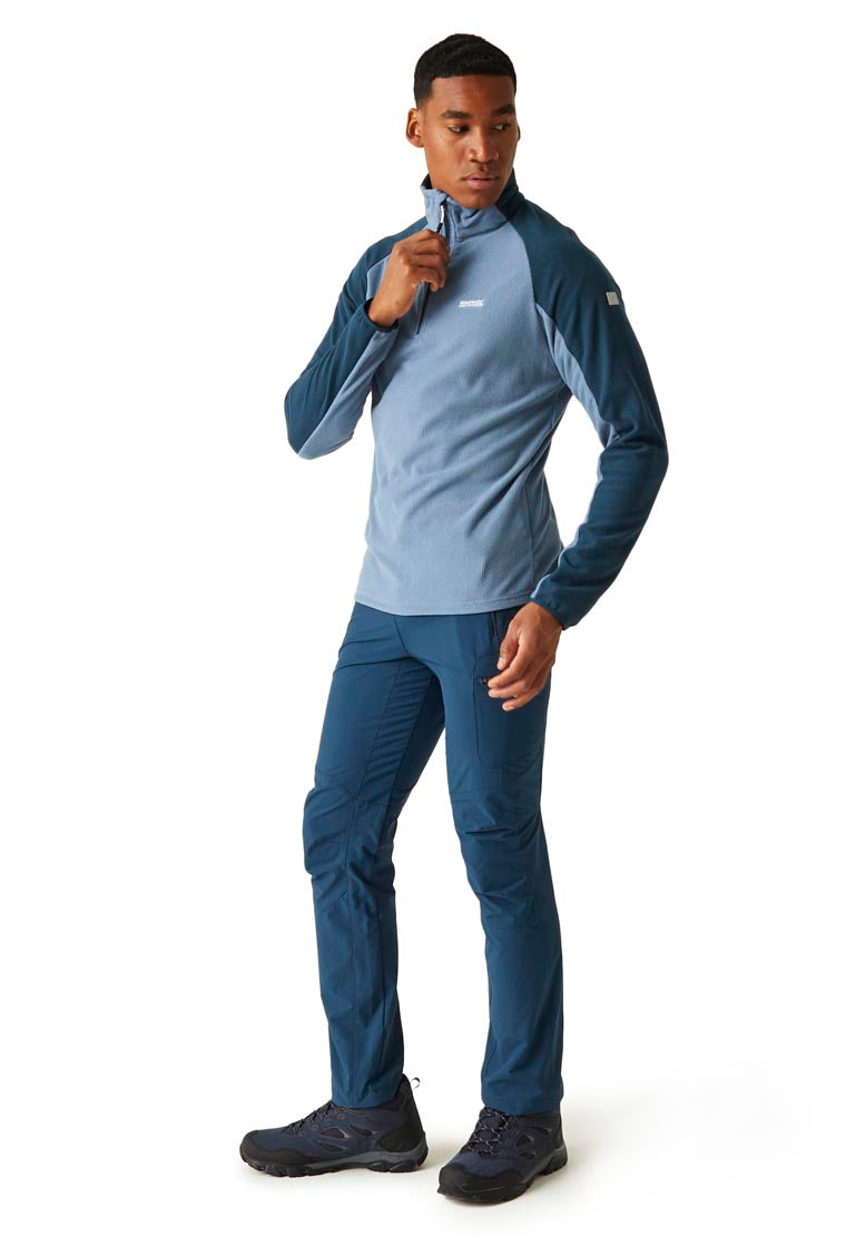 Regatta Elson Ii 1/4 Zip Fleece - Coronet Blue/moonlight Denim 3 Shaws Department Stores