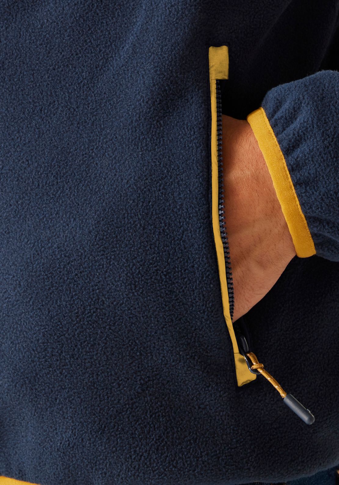 Regatta Frankie Full Zip Fleece - Navy / Yellow 4 Shaws Department Stores