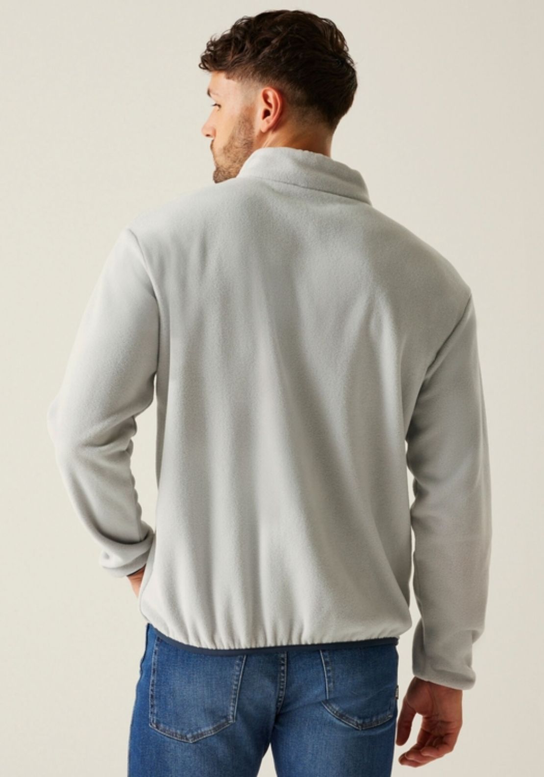 Regatta Frankie Full Zip Fleece - Silver Grey/navy 2 Shaws Department Stores