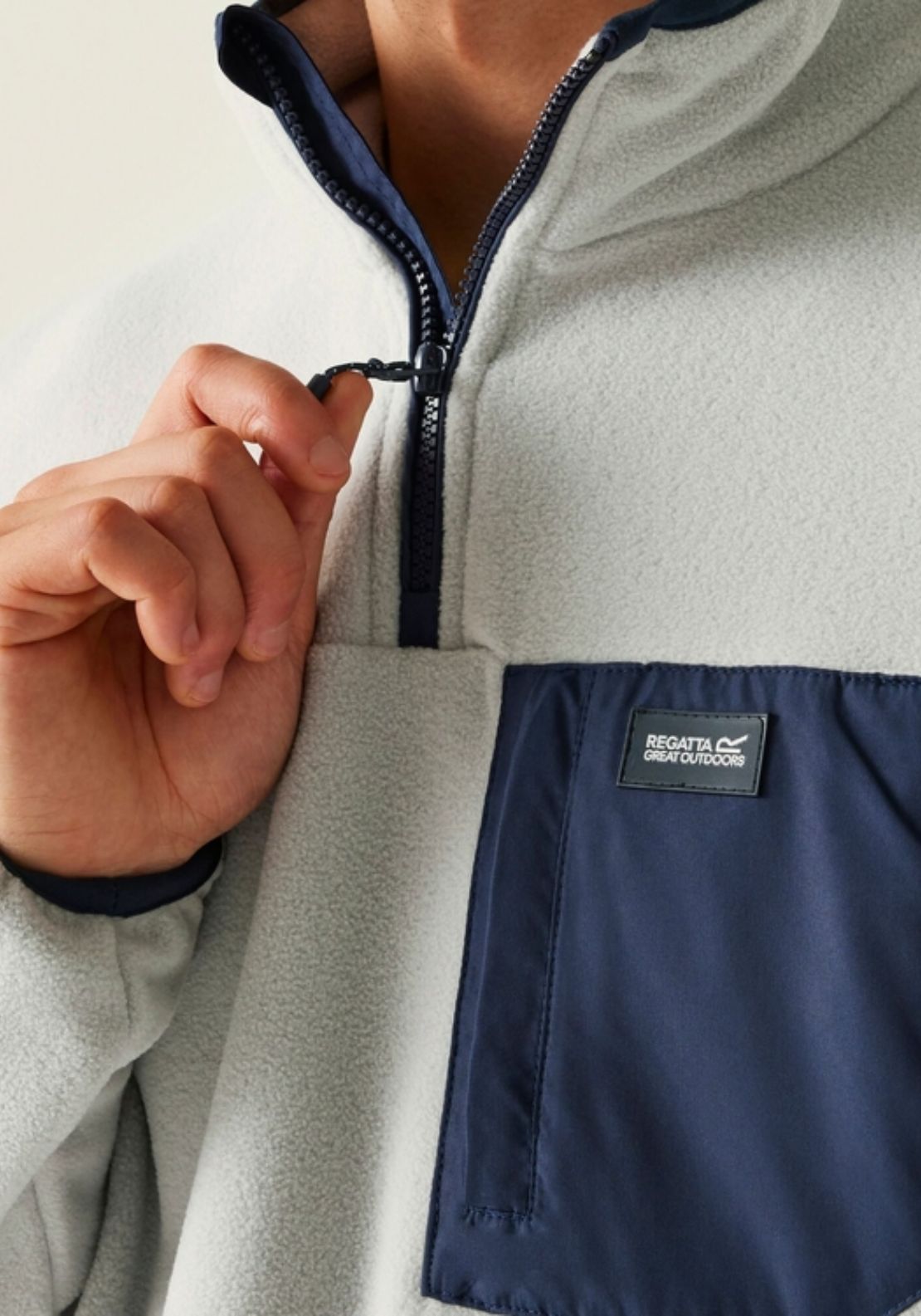Regatta Frankie Full Zip Fleece - Silver Grey/navy 4 Shaws Department Stores