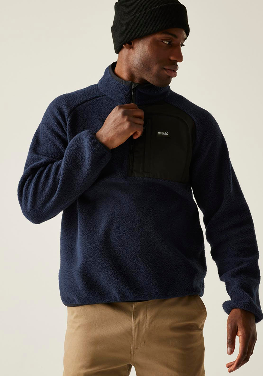 Frankie Borg 1/2 Zip Fleece - Blue