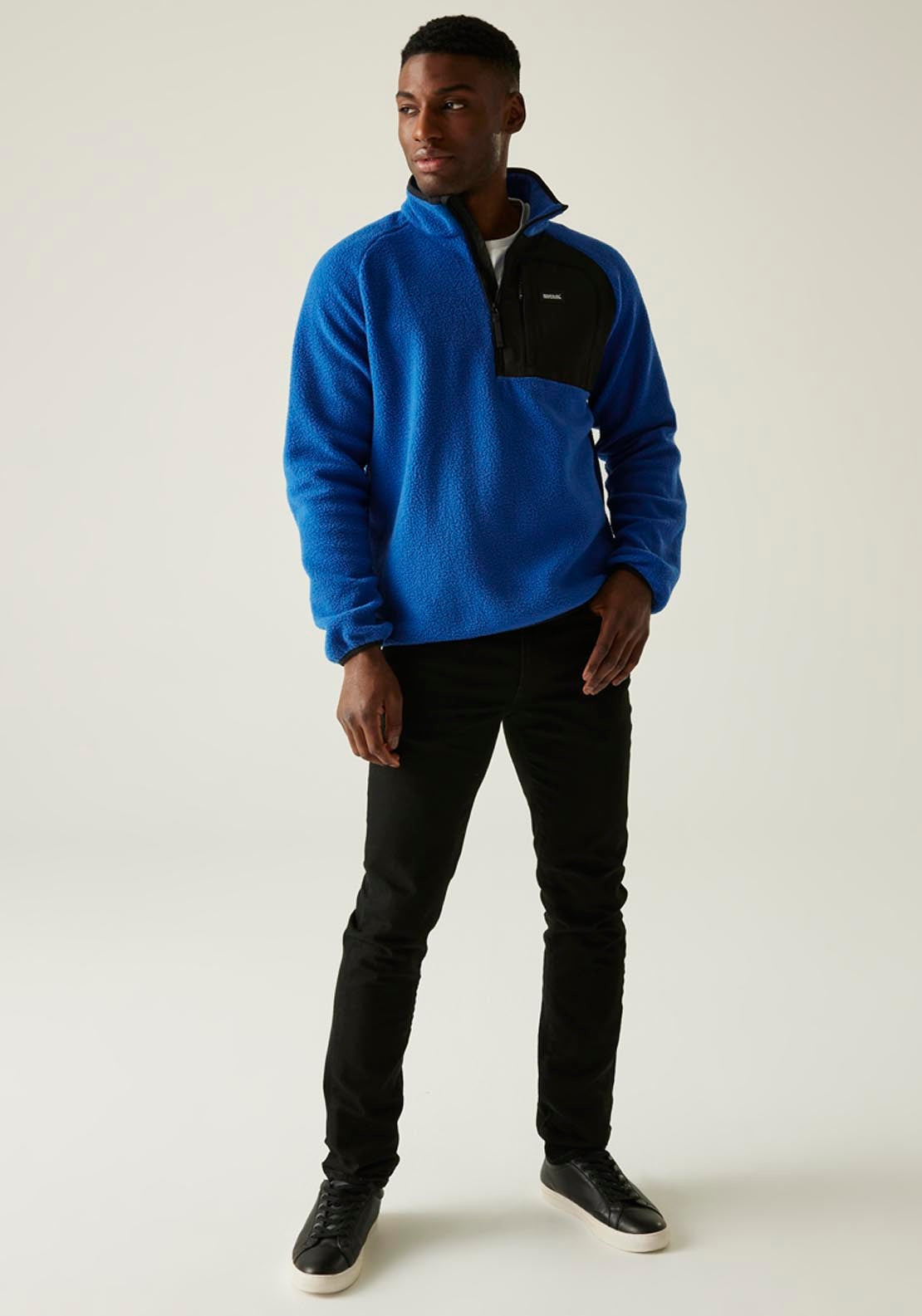 Frankie Borg 1/2 Zip Fleece - Blue