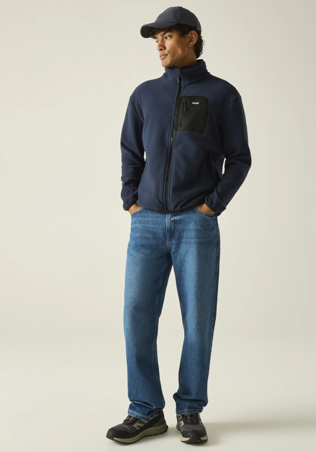 Frankie Full Zip Fleece - Navy