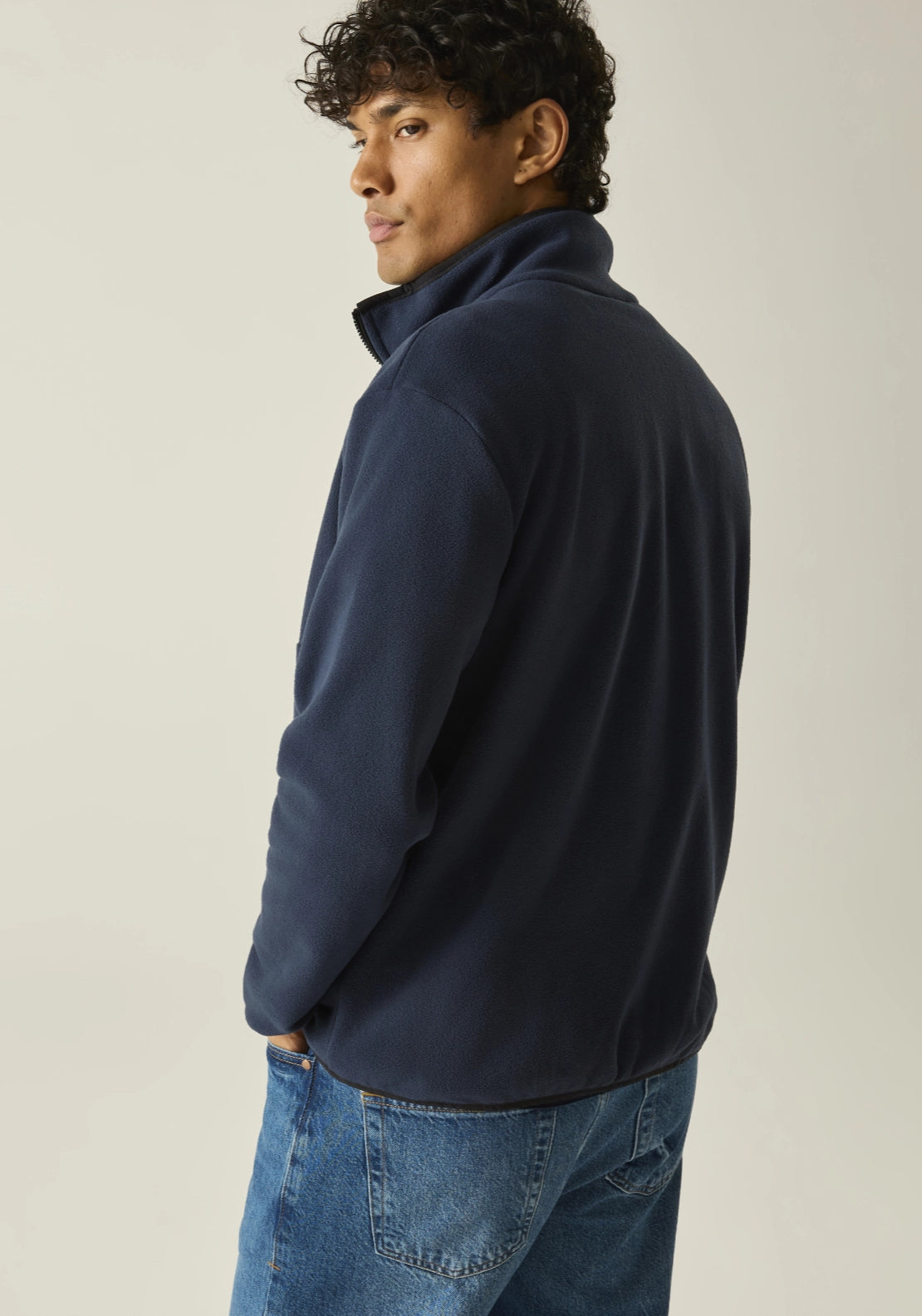 Frankie Full Zip Fleece - Navy