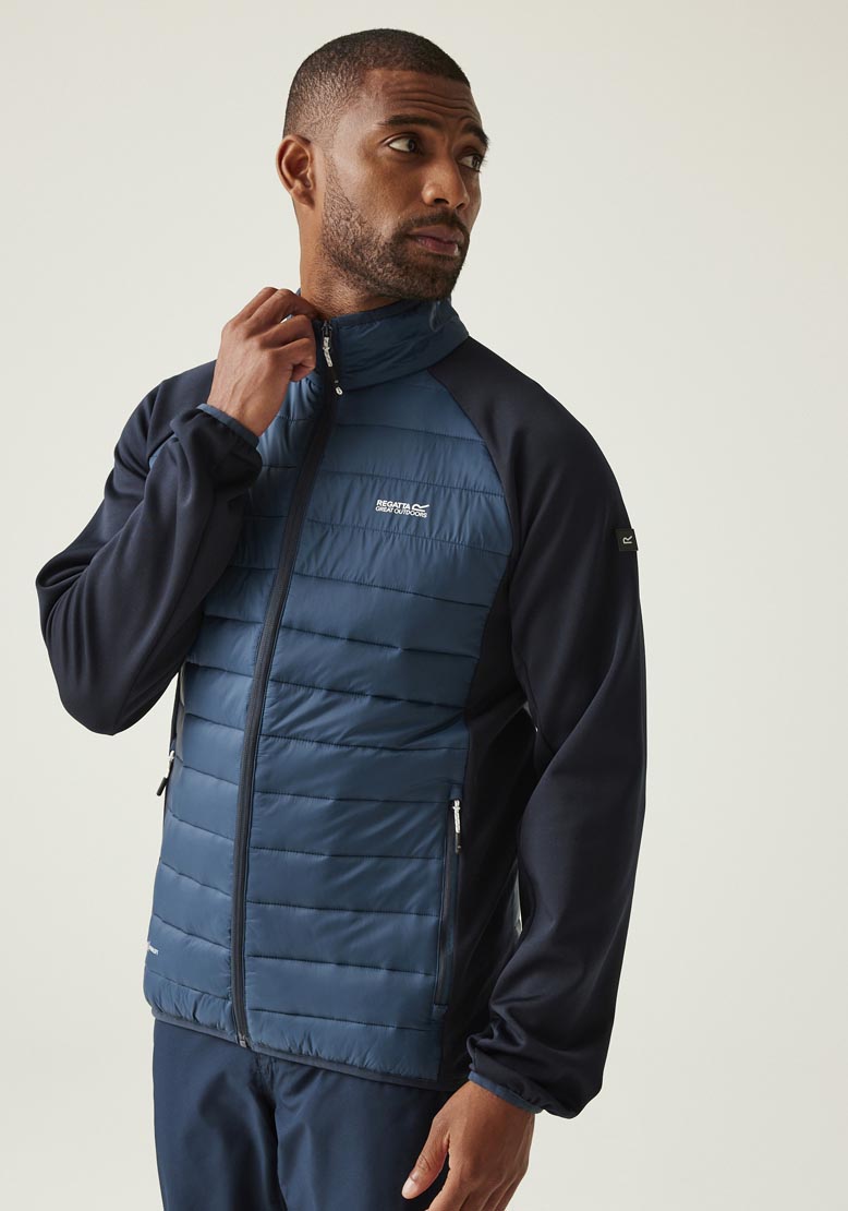 Regatta Clumber Iv Hybrid Fleece - Moonltdn/nvy 1 Shaws Department Stores