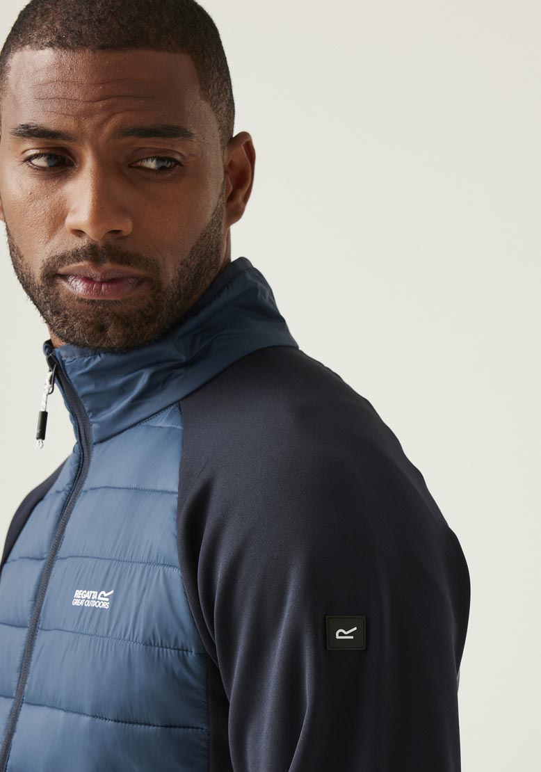 Regatta Clumber Iv Hybrid Fleece - Moonltdn/nvy 4 Shaws Department Stores