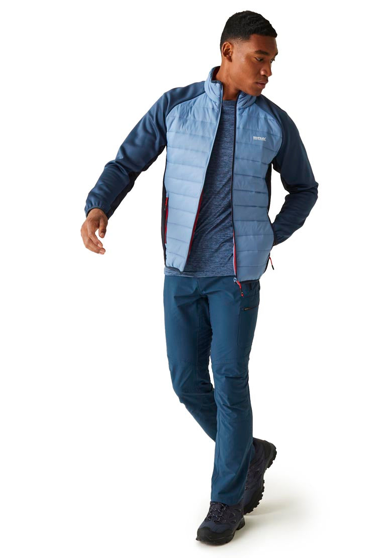 Regatta Clumber Iv Hybrid Fleece - Coronet Blue/moonlight Denim 3 Shaws Department Stores