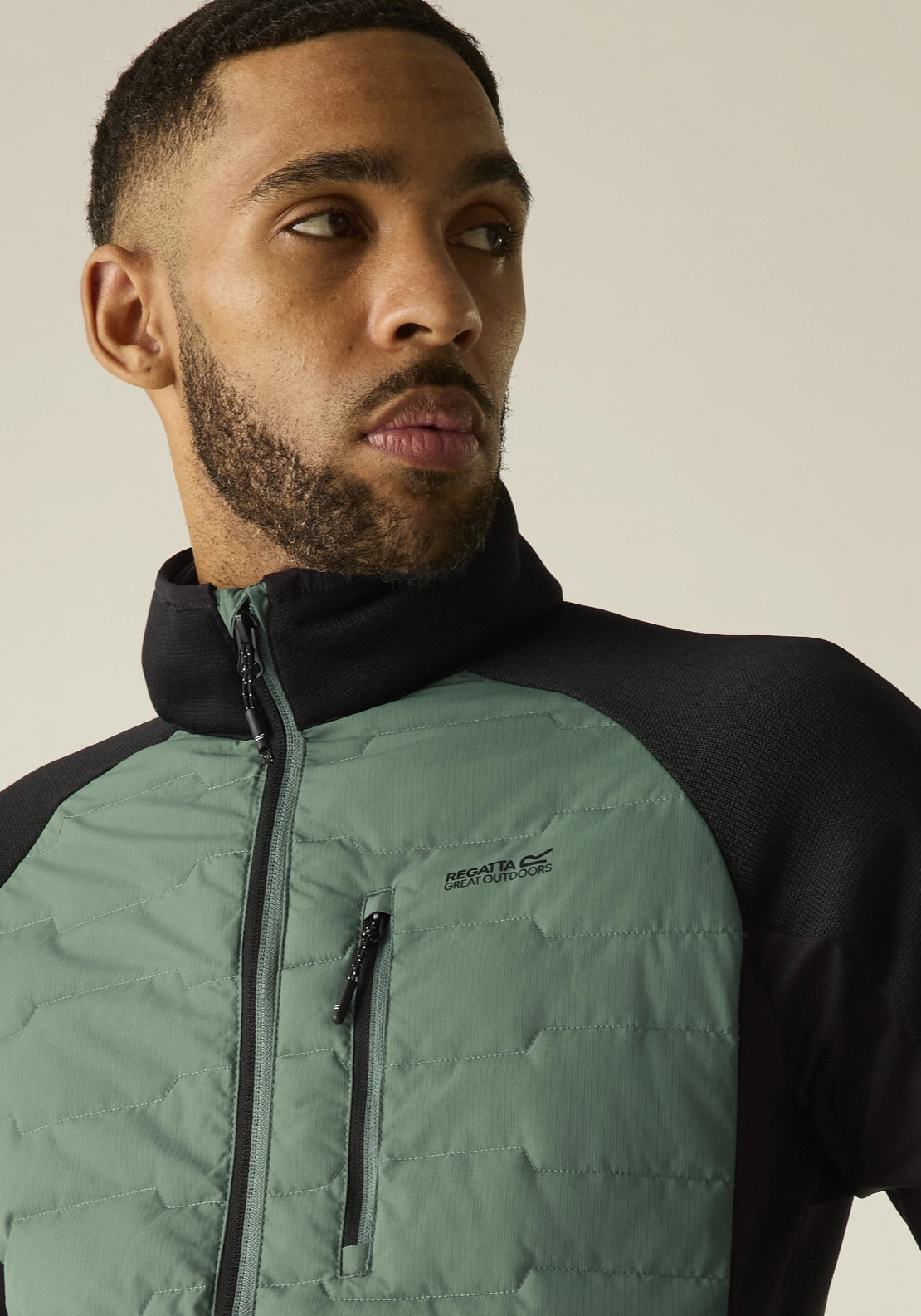 Cyrus Hybrid Jacket - Dk Forest/black
