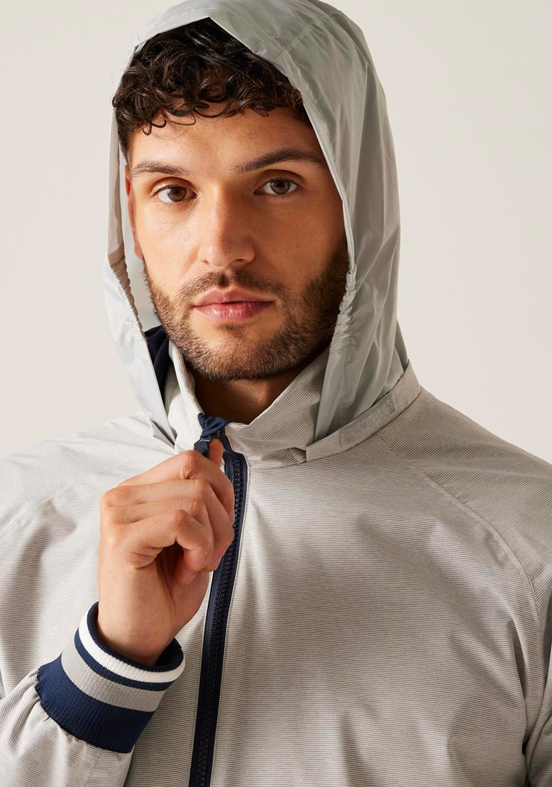 Regatta Shorebay Short Jacket - Silver Grey Linear Stripe 7 Shaws Department Stores