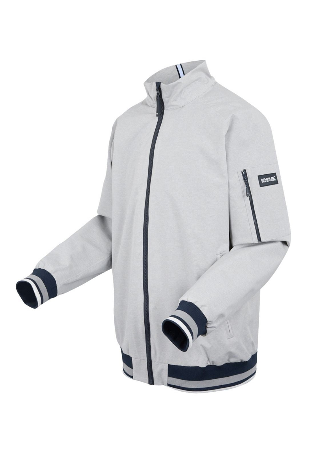 Regatta Shorebay Short Jacket - Silver Grey Linear Stripe 10 Shaws Department Stores