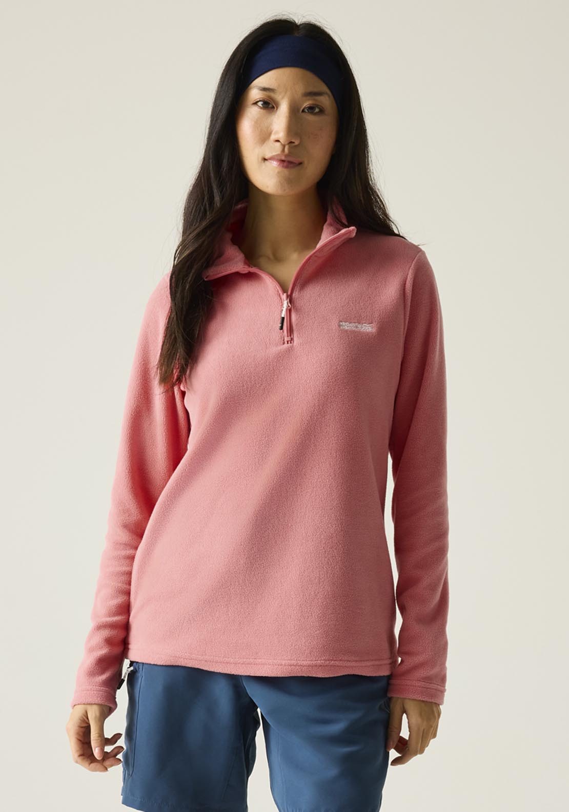 Sweethart Lightweight Half-Zip Fleece - Peach / Pink