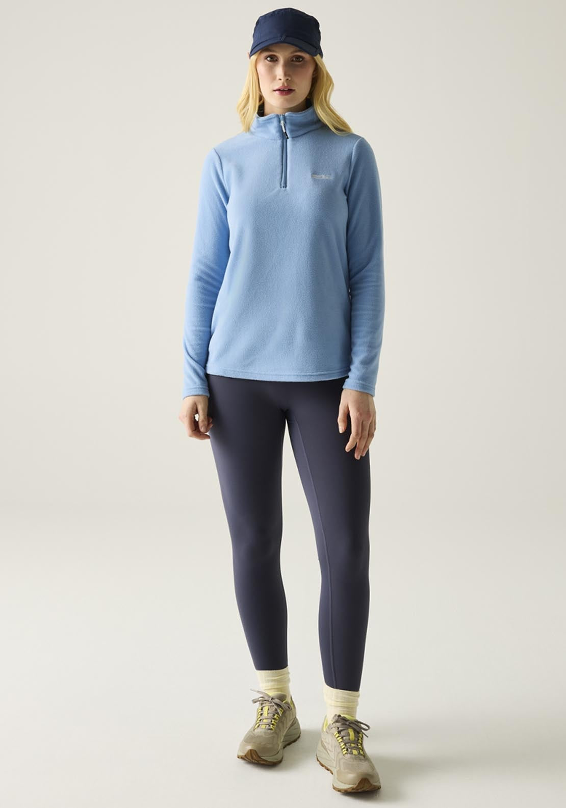 Sweethart Lightweight Half-Zip Fleece - Washed Denim