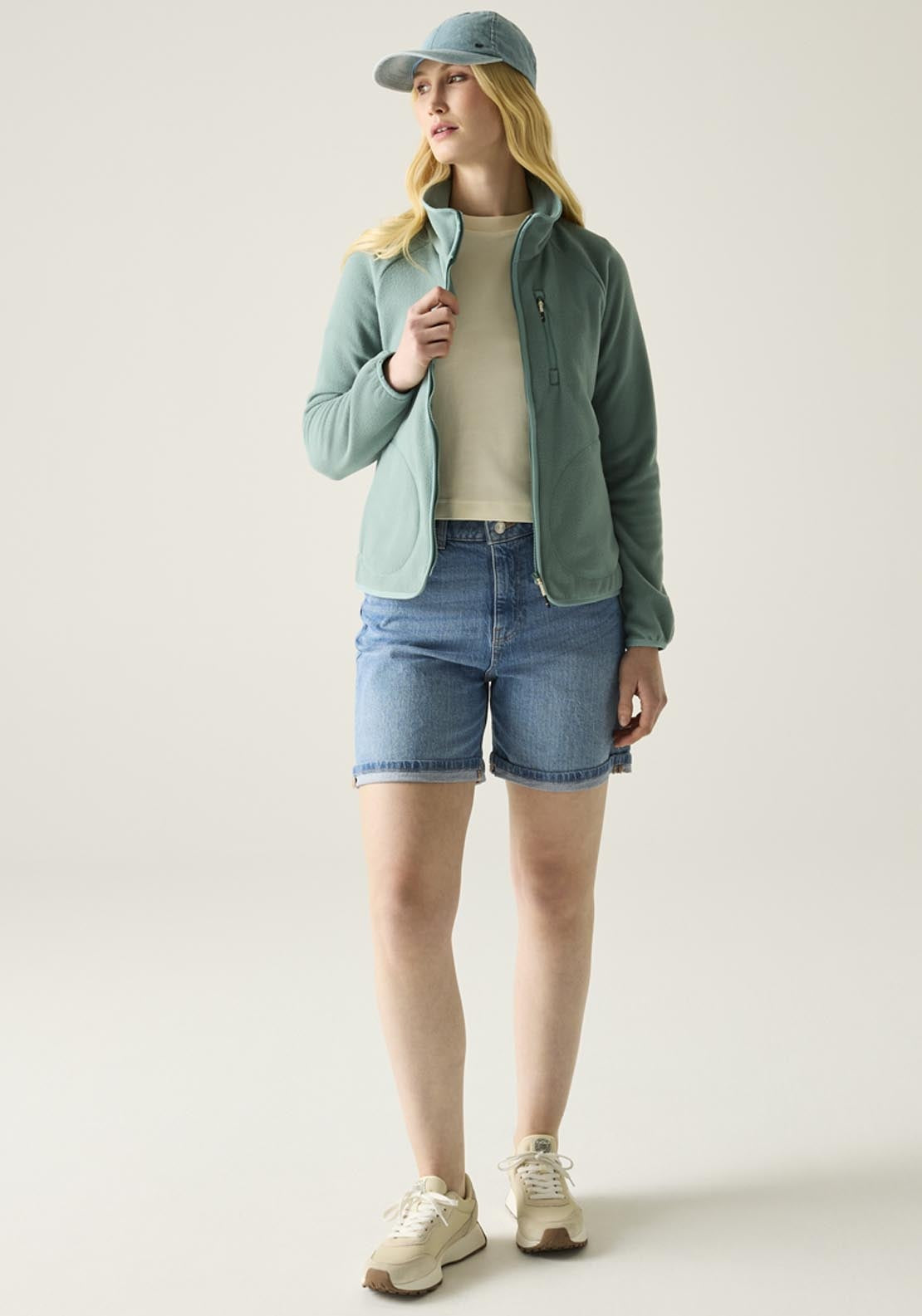 Frankie Full Zip Fleece - Green