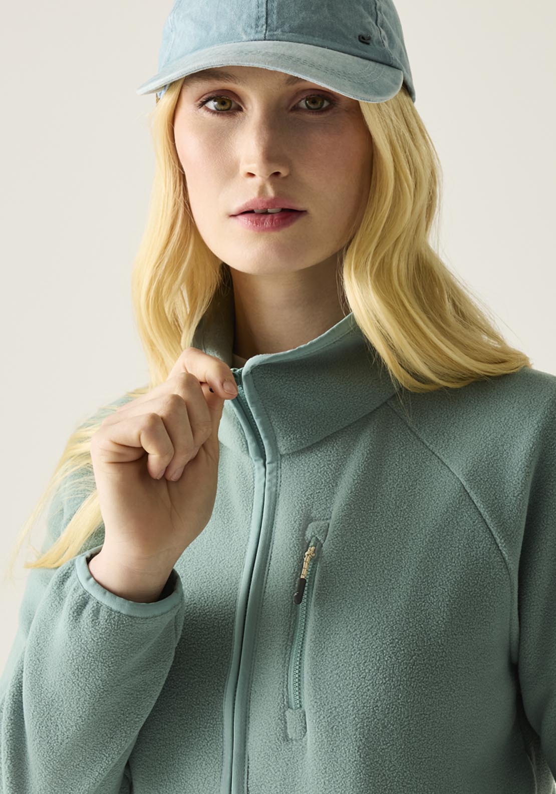 Frankie Full Zip Fleece - Green