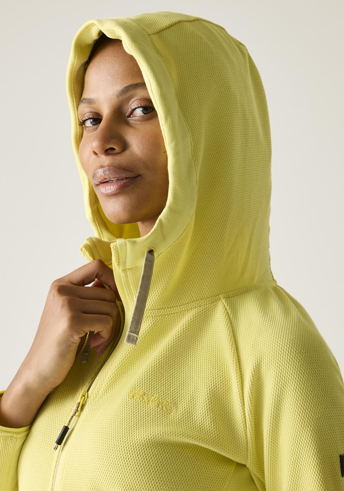 Nayna Hooded Full Zip Fleece - Canary Yellow