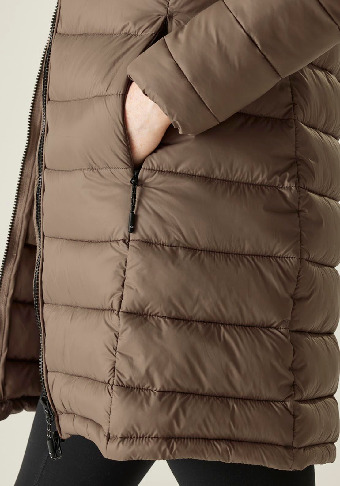 Regatta Starler 3/4 Puffa Jacket - Mocha 4 Shaws Department Stores