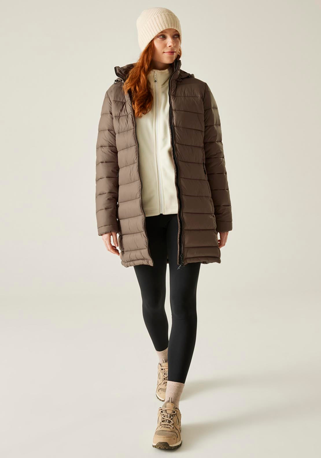Regatta Starler 3/4 Puffa Jacket - Mocha 5 Shaws Department Stores