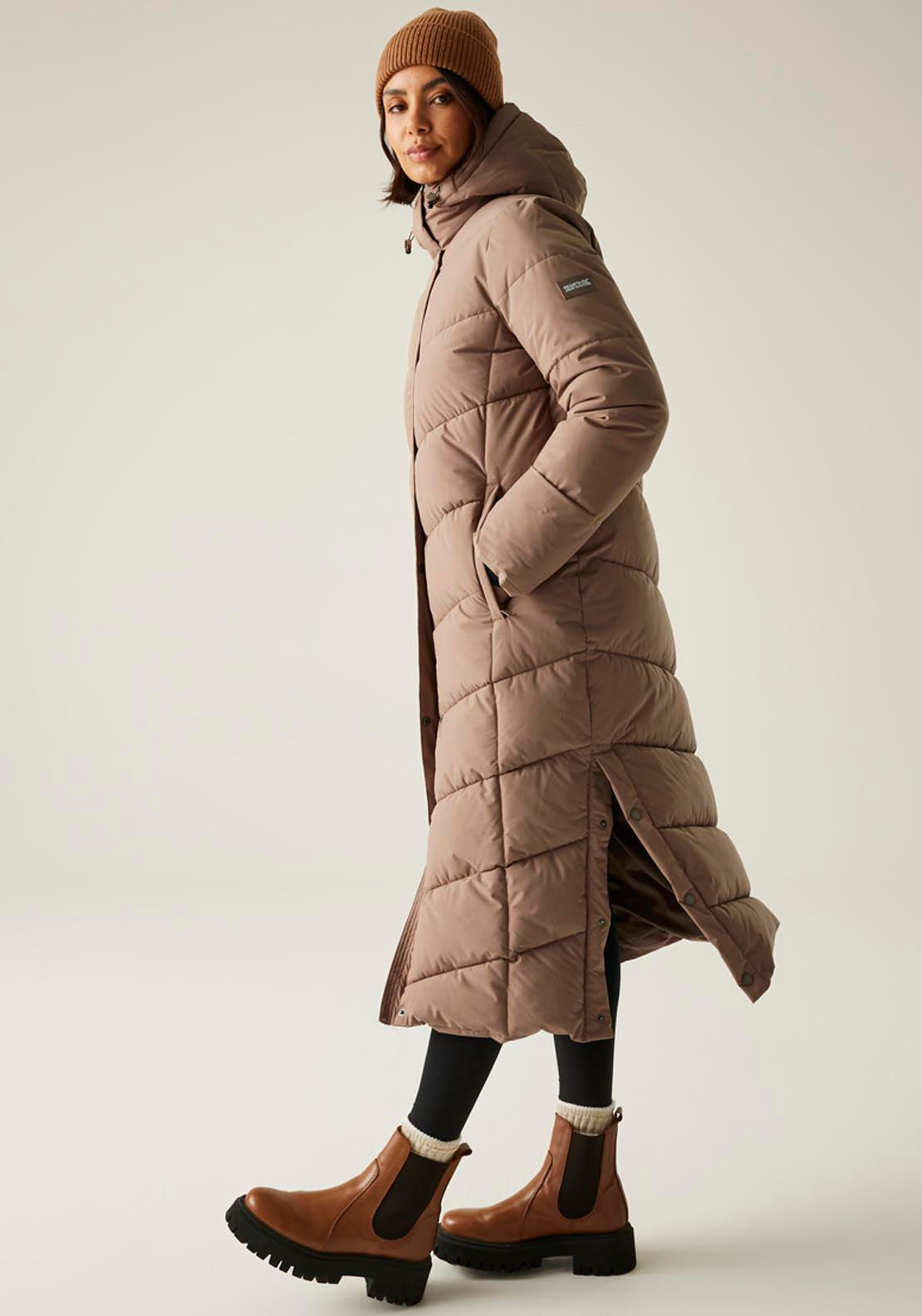 Regatta Eloria Long Length Jacket - Mocha 3 Shaws Department Stores