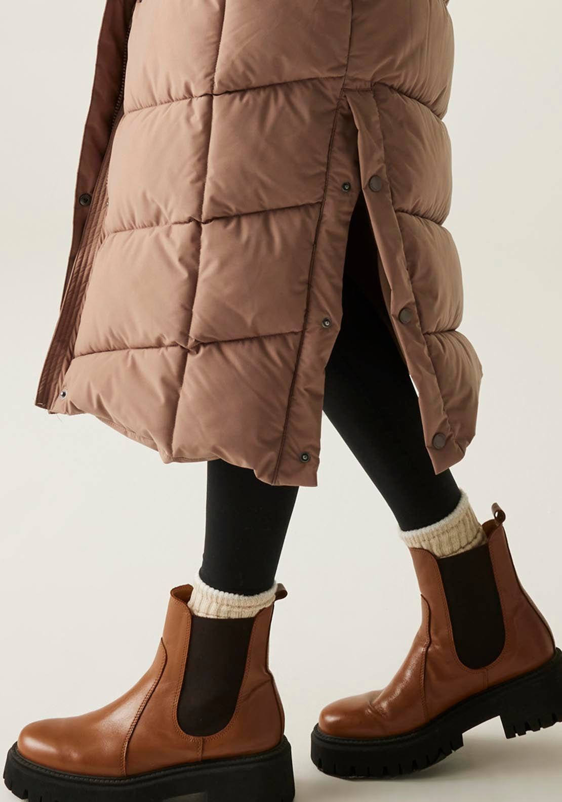 Regatta Eloria Long Length Jacket - Mocha 4 Shaws Department Stores
