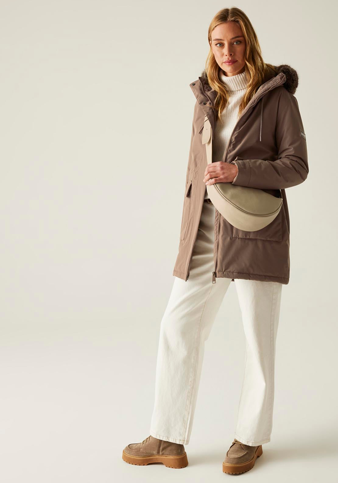 Regatta Sabinka Waterproof Jacket - Mocha coco 5 Shaws Department Stores