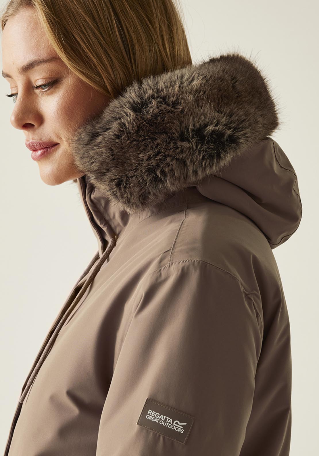Regatta Sabinka Waterproof Jacket - Mocha coco 3 Shaws Department Stores
