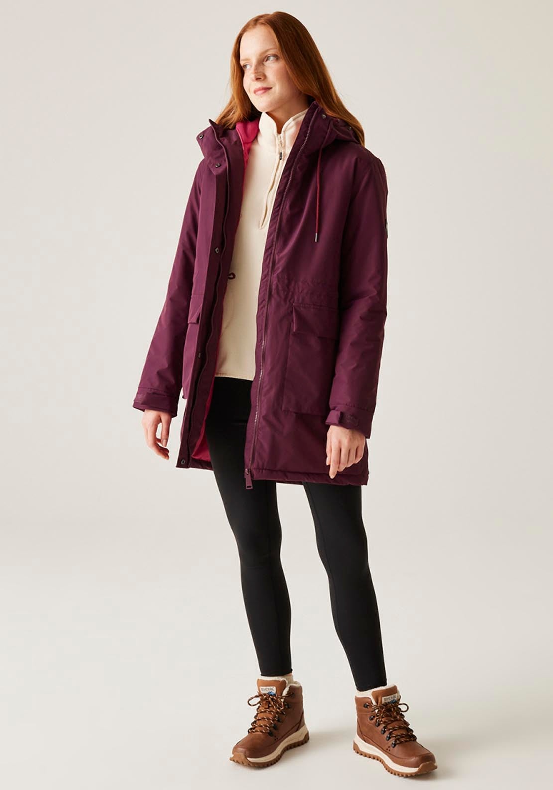 Regatta Sabinka Waterproof Jacket - Fig dkceris 6 Shaws Department Stores