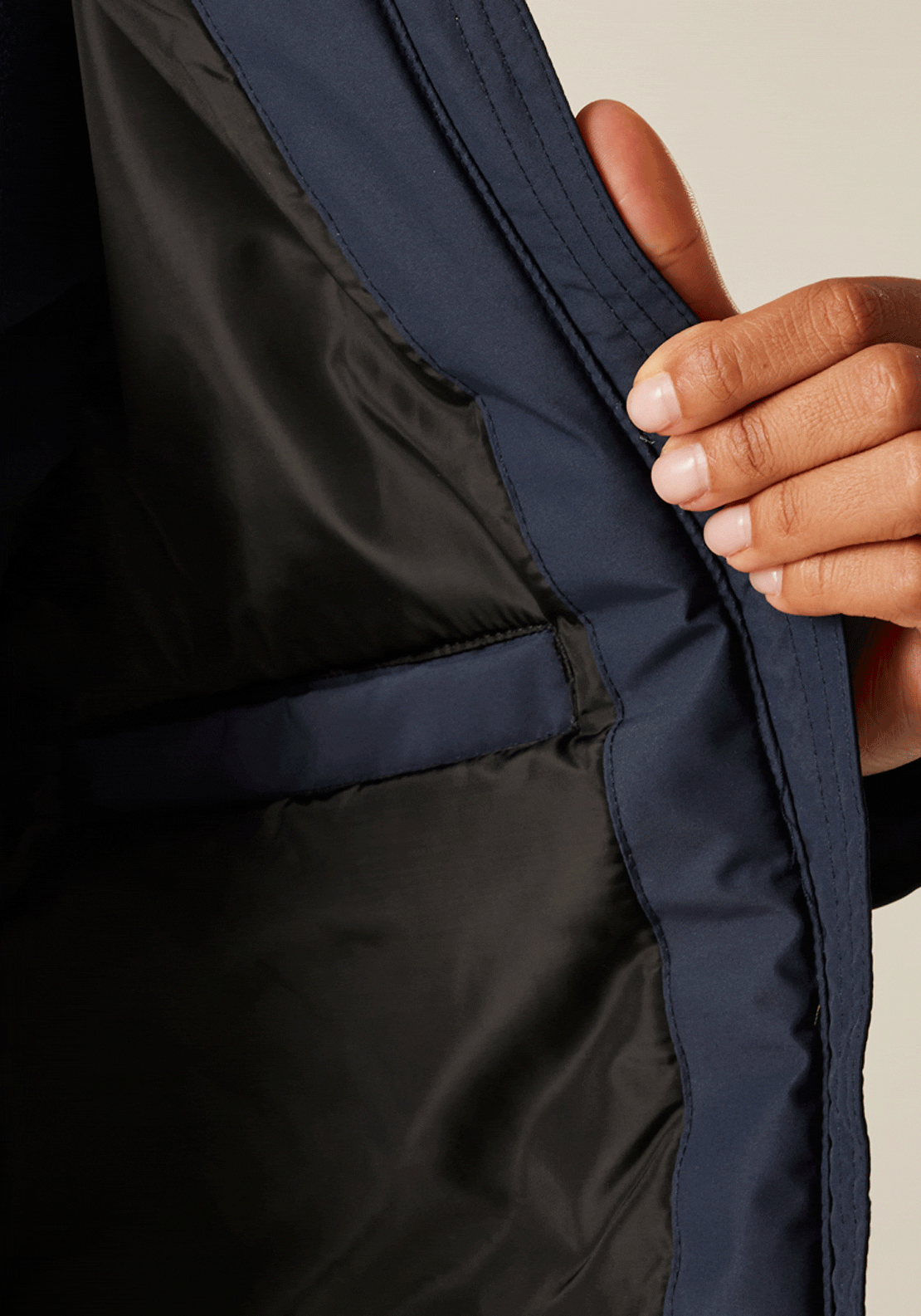 Regatta Melane Waterproof Jacket - Navy black 4 Shaws Department Stores