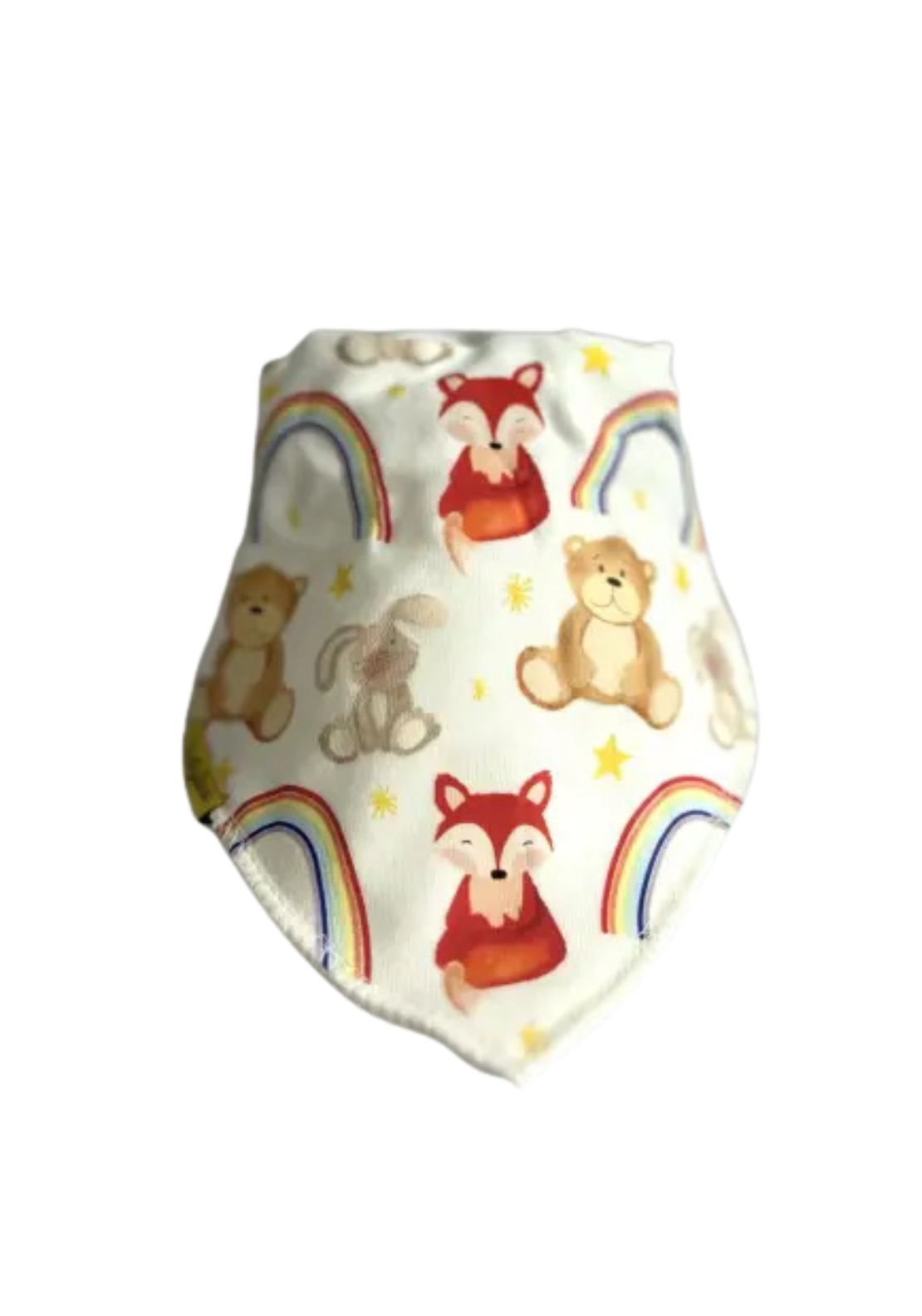 Babyboo Rainbows in the Woods Bib - Cream 1 Shaws Department Stores